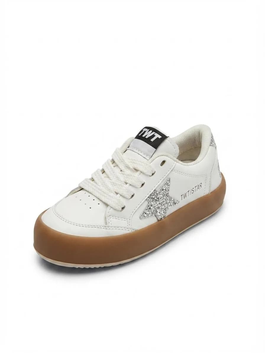 TWT Yıldız Detaylı Simli Çocuk Sneaker Ayakkabı - görsel 2